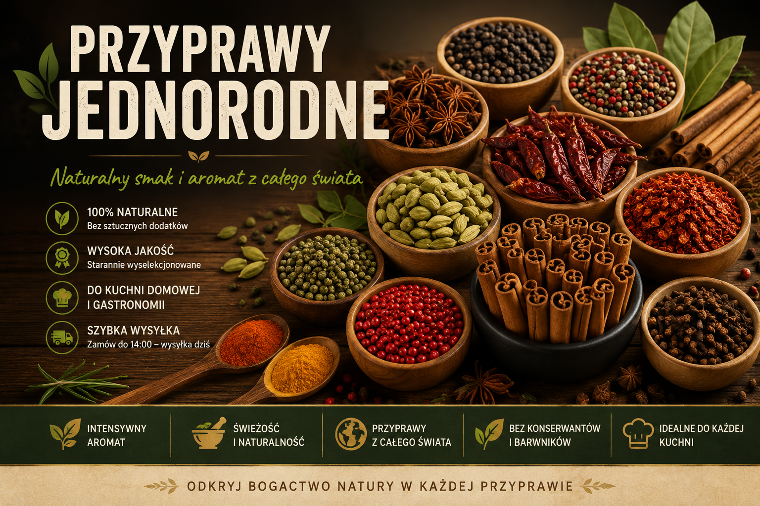 Przyprawy jednorodne